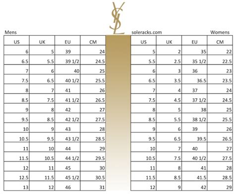 ysl sneaker size chart|saint laurent on wide foot.